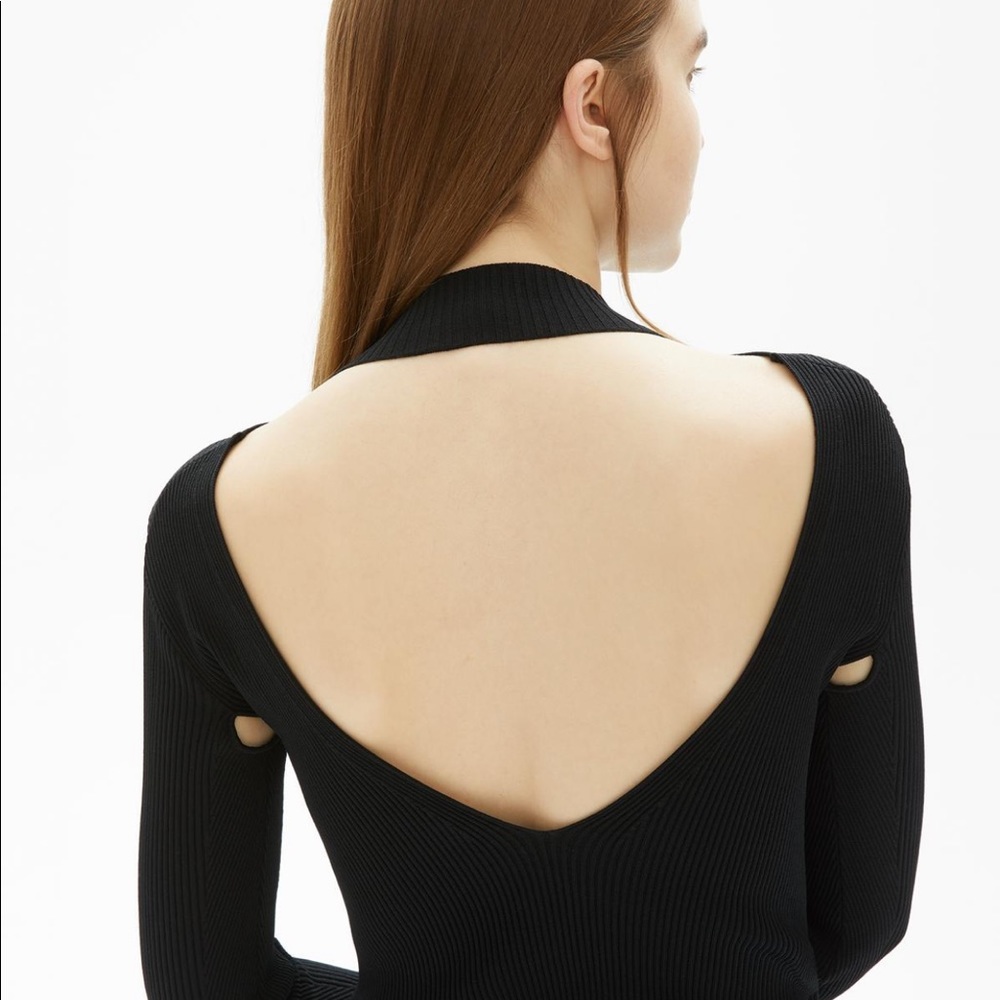 helmut lang open back pullover NWT